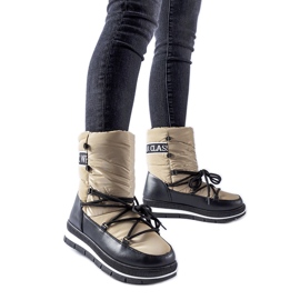 Botas de nieve con plataforma Vineyard beige oscuro