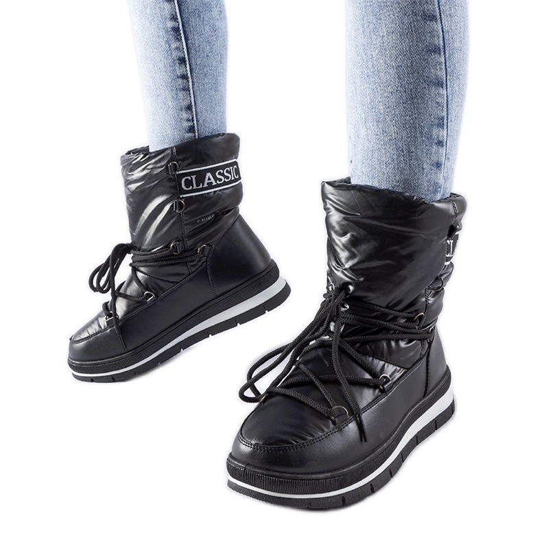 Botas de nieve con plataforma Vineyard en negro