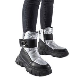 Botas de nieve Mejia grises con aislamiento plata
