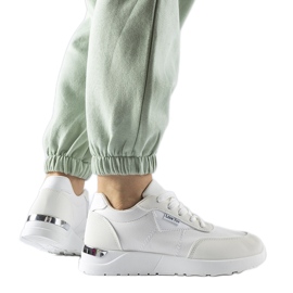 Zapatillas de tela blancas de Geraldino blanco