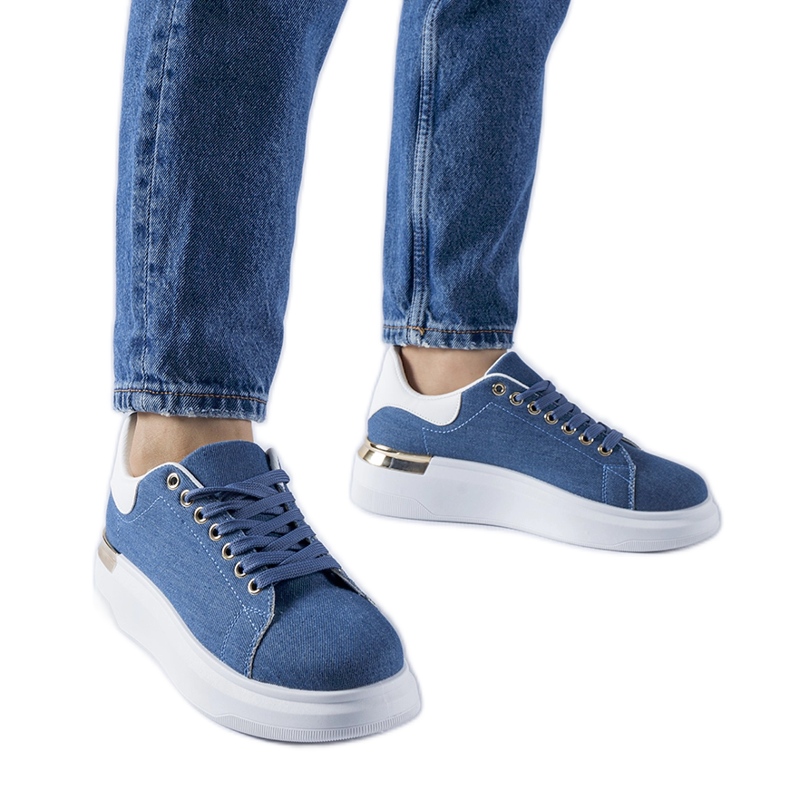 Zapatillas Scuderlando azules con plataforma