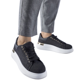 Zapatillas Scuderlando negras con plataforma negro