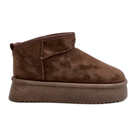 Botas de Nieve de Mujer con Suela Gruesa Caliksa marrón