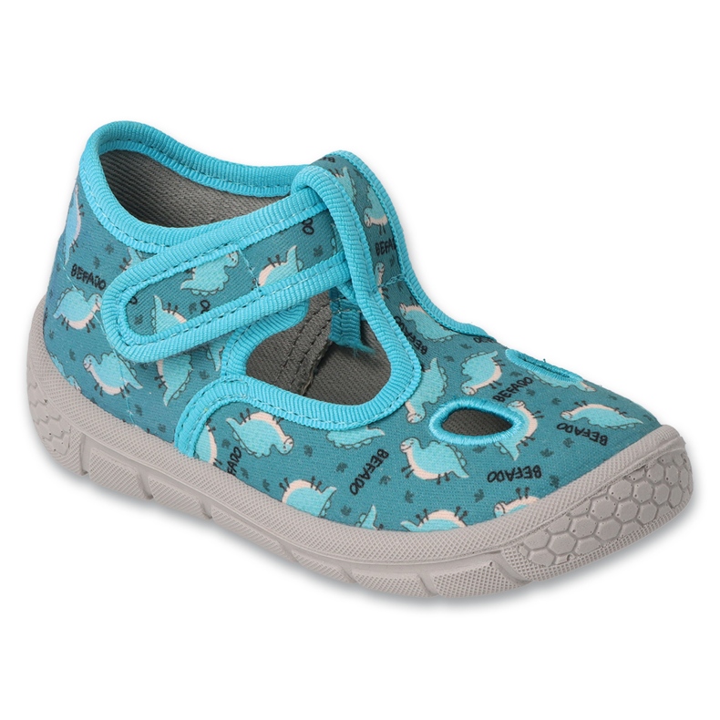 Pantuflas infantiles befado 630P010 dinosaurios azul