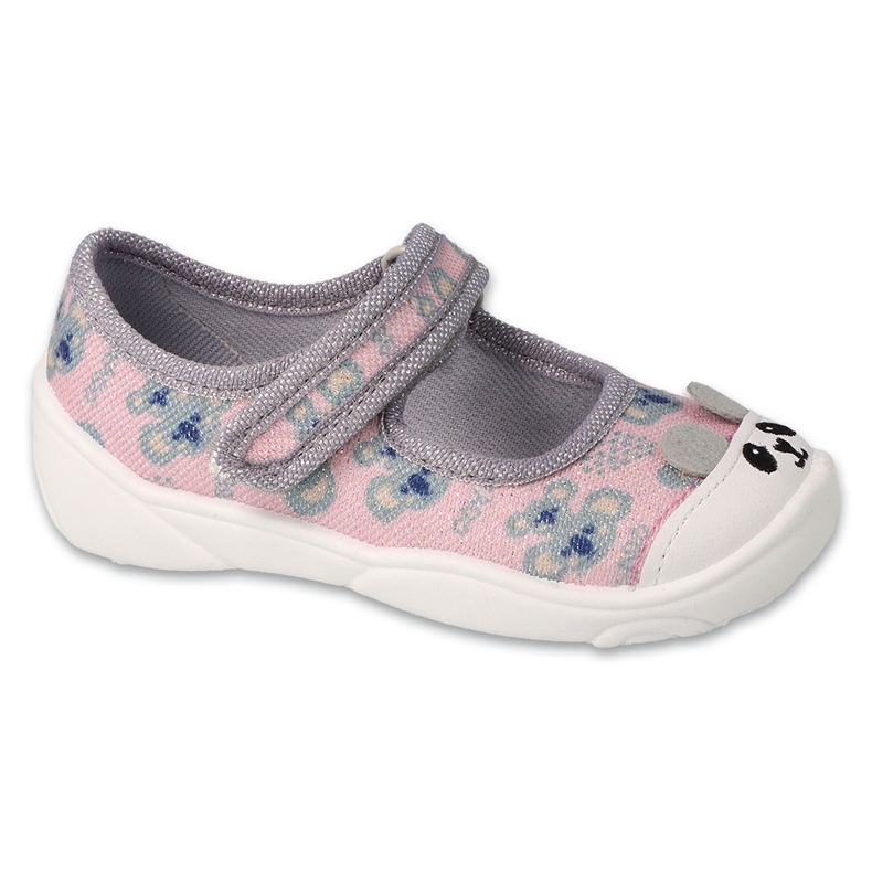 Pantuflas infantiles befado 209P038 rosa-plata rosado