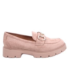 Mocasines Karins ante hebilla caqui beige