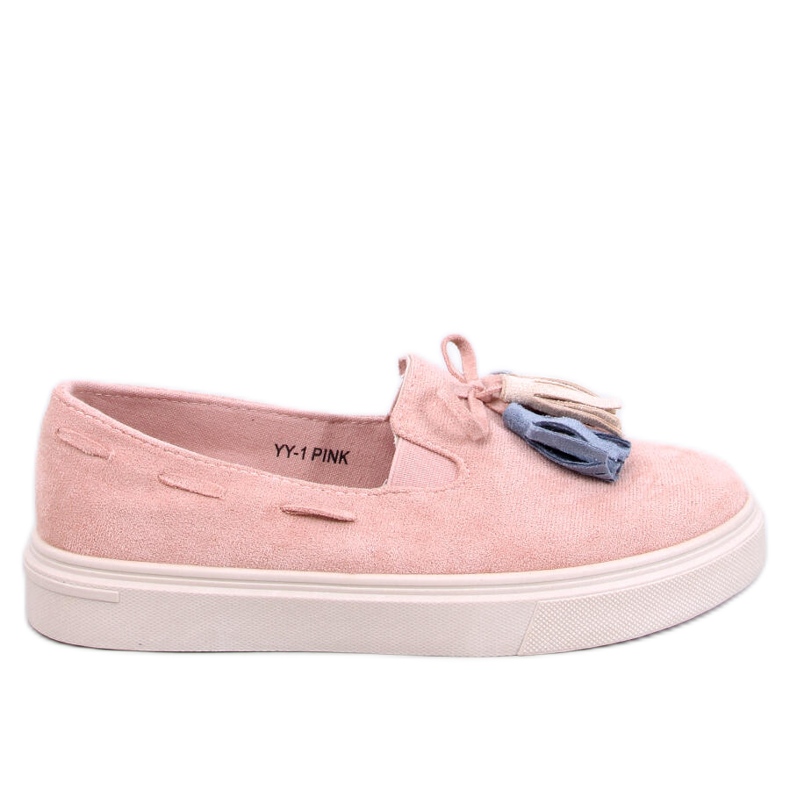 Krauss Mocasines borlas rosa rosado