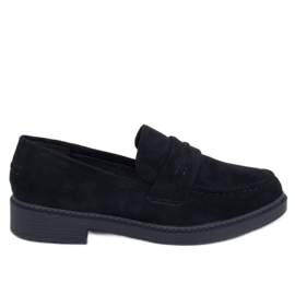 Mocasines de mujer Antye Black de ante negro