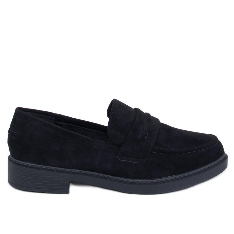 Mocasines de mujer Antye Black de ante negro