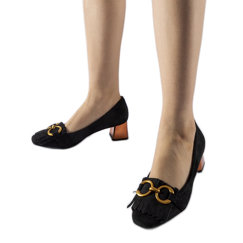 Salón Basso negro tacón alto Salón Basso negro tacón alto