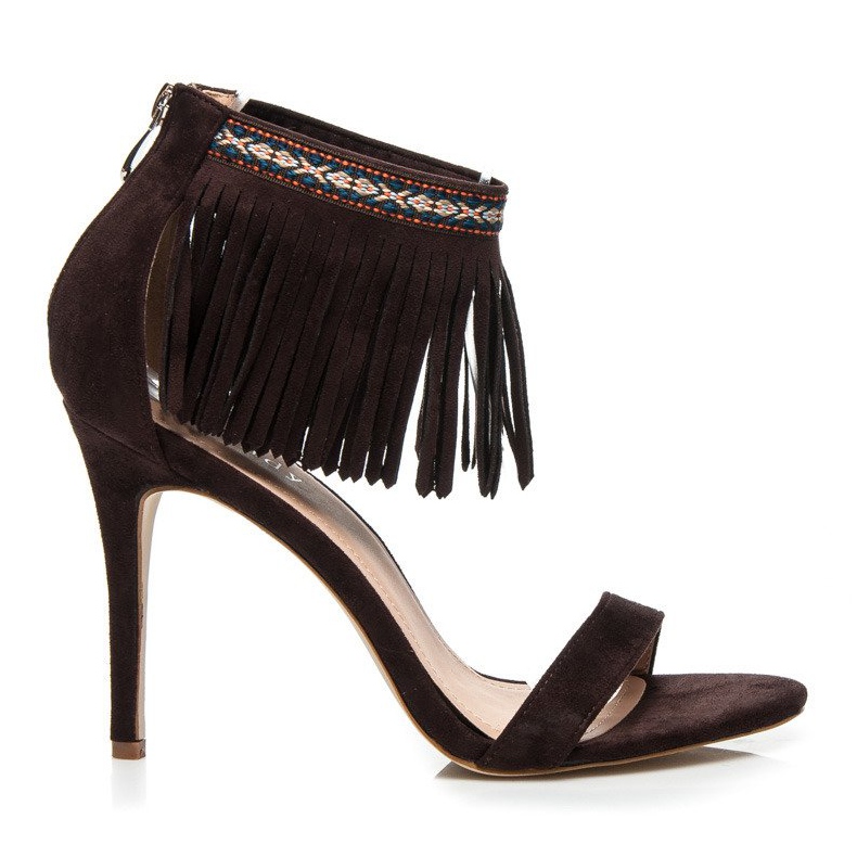 Wilady Sandalias marrones boho marrón Wilady Sandalias marrones boho marrón