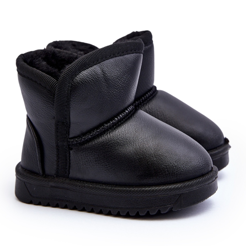 Botas de Nieve Infantil Piel Ecológica Negro Husalta Botas de Nieve Infantil Piel Ecológica Negro Husalta