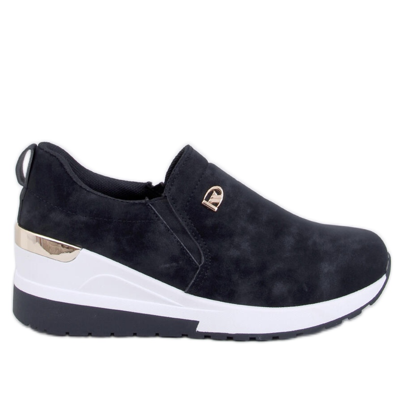 Hense Zapatos cuña negros Hense Zapatos cuña negros