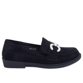 Mocasines clásicos Daimer de ante negro