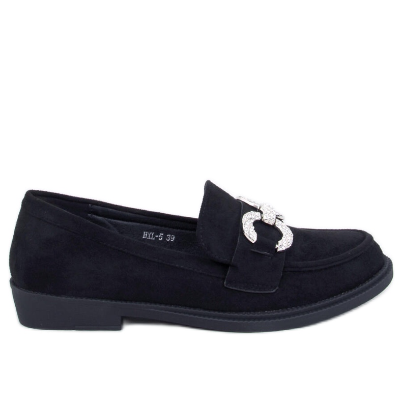 Mocasines clásicos Daimer de ante negro