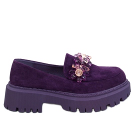 Heidi Mocasines cristal violeta púrpura