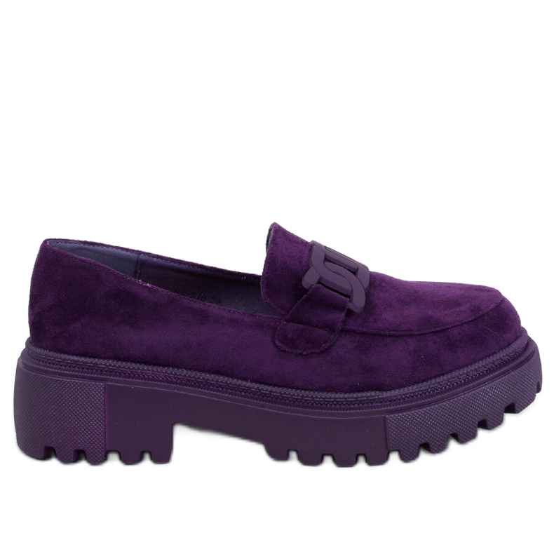 Mocasines plataforma con hebilla Leena Morado violeta