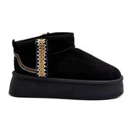 Botas de nieve con plataforma y estampado Udra negro
