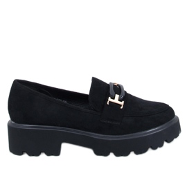 Ralfes Mocasines de mujer en ante negro