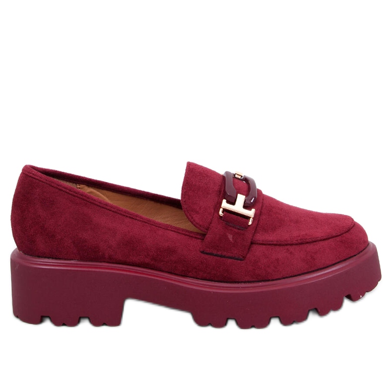 Mocasines mujer ante Ralfes Granate rojo