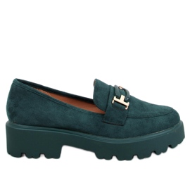 Ralfes Mocasines de mujer en ante Verde