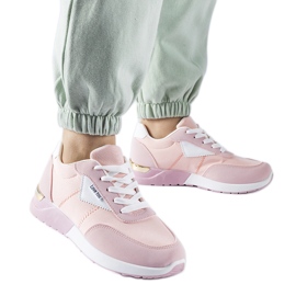Zapatillas de tela rosas de Geraldino rosado