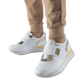 Zapatillas slip-on blancas con plataforma Sages blanco