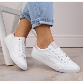Zapatillas bajas de piel ecológica, blanco Big Star HH274073