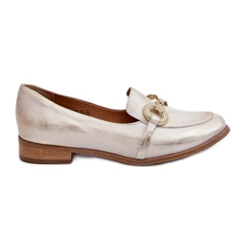 Zazoo 2880 Mocasines Mujer De Piel Con Adorno Dorado