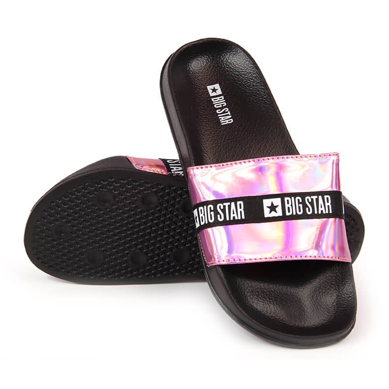 Chanclas de playa mujer Holo rosa Big Star GG274A008 rosado