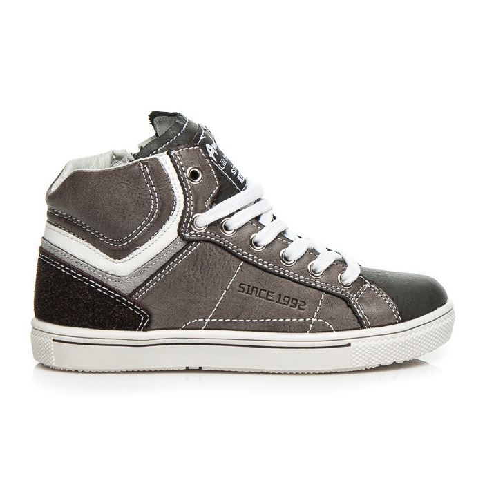 American Club zapatillas de deporte sólidas para un niño gris