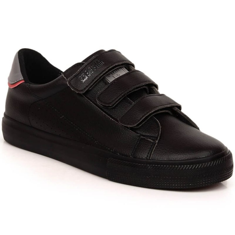 Zapatillas Big Star M INT1840B de ecopiel con velcro, negro