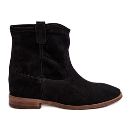 Zazoo 2326, Botines sin Cordones de Ante para Mujer, Negro Zazoo 2326, Botines sin Cordones de Ante para Mujer, Negro