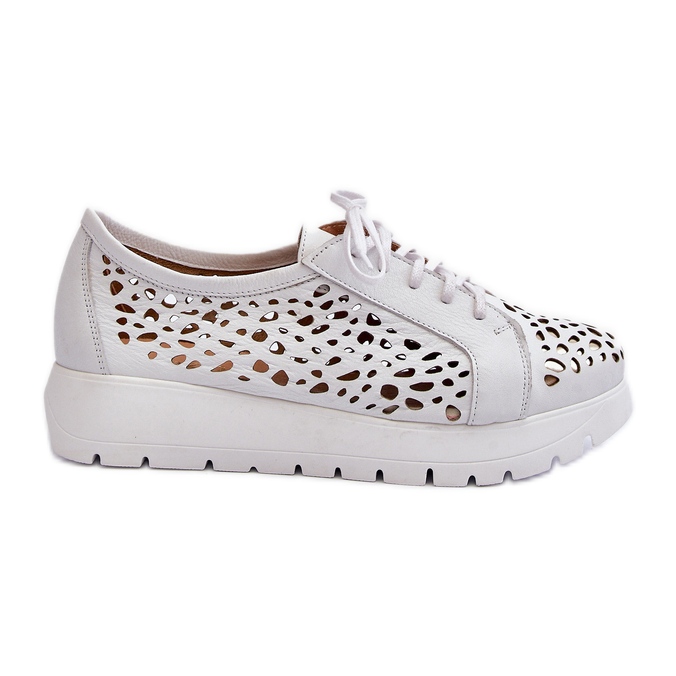 Zazoo 2821 Zapatos Calados Mujer Piel blanco