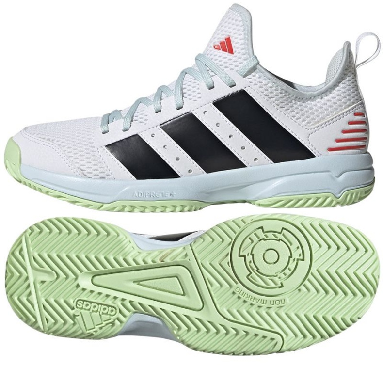 Zapatillas de balonmano Adidas Stabil Jr ID1137 blanco