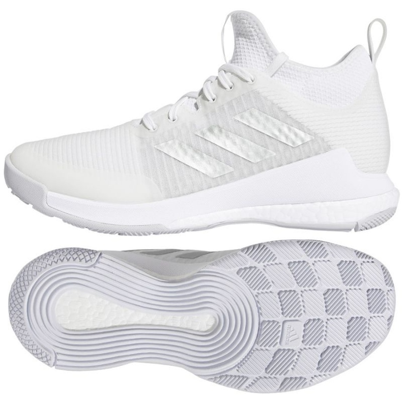 Zapatillas voleibol Adidas Crazyflight Mid W HQ3491 blanco