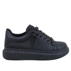Zapatillas Brans All Black con cuña negro