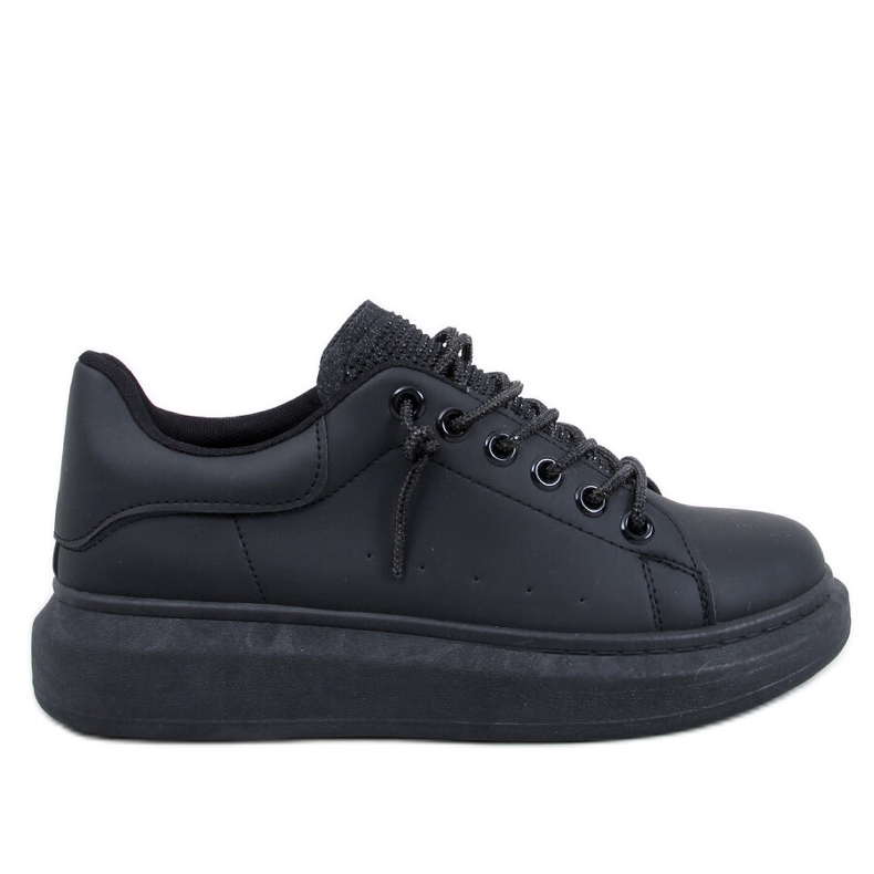Zapatillas Brans All Black con cuña negro