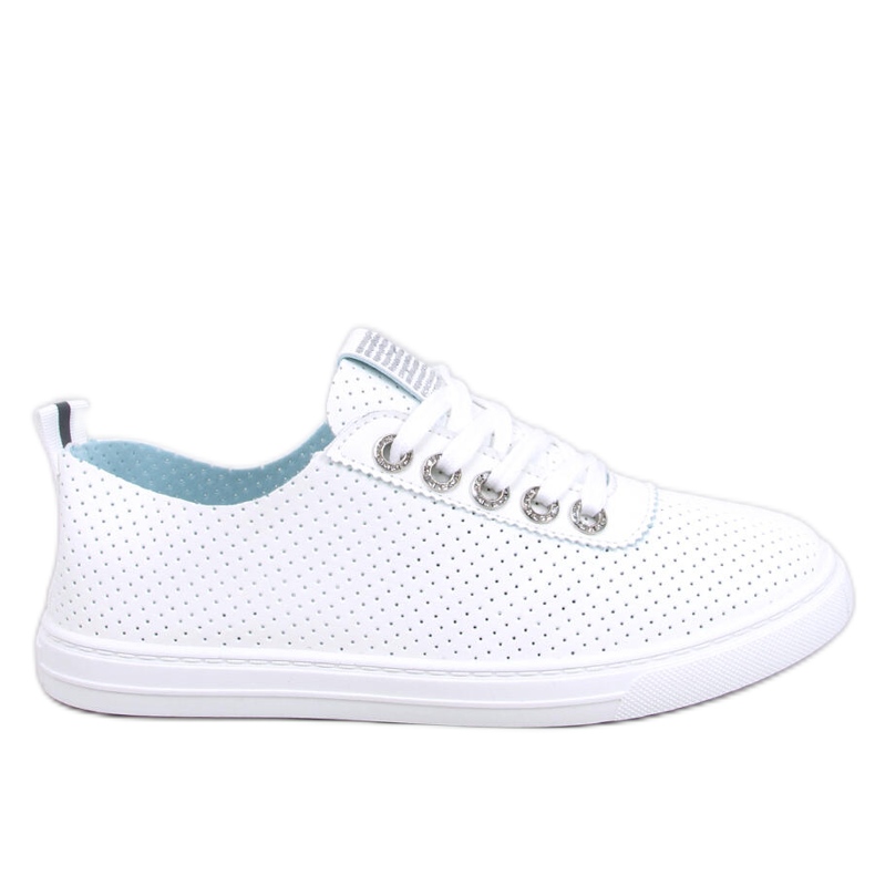 Deportivas de mujer Pluss All White caladas blanco