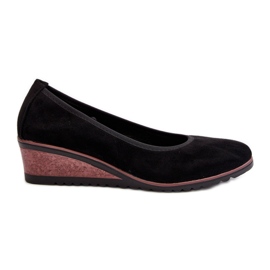 Vinceza Zapatos brogues con cuñas para mujer Black Belli negro