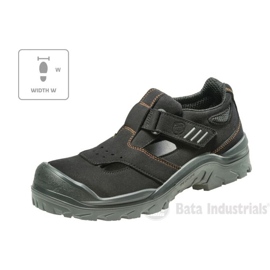 Sandalias Bata Industrials Act 151 U MLI-B09B1 negras negro