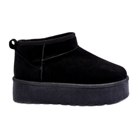 Botas de nieve de gamuza para mujeres negras negro Botas de nieve de gamuza para mujeres negras negro