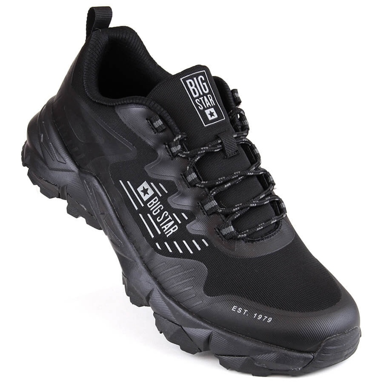 Zapatillas deportivas trekking hombre negras Big Star LL174127 negro