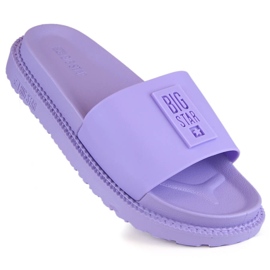 Chanclas mujer plataforma violeta Big Star LL274426 púrpura