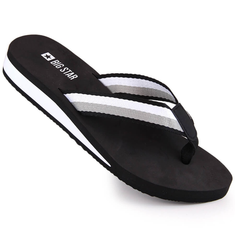 Chanclas cuña mujer negra Big Star LL274781 negro