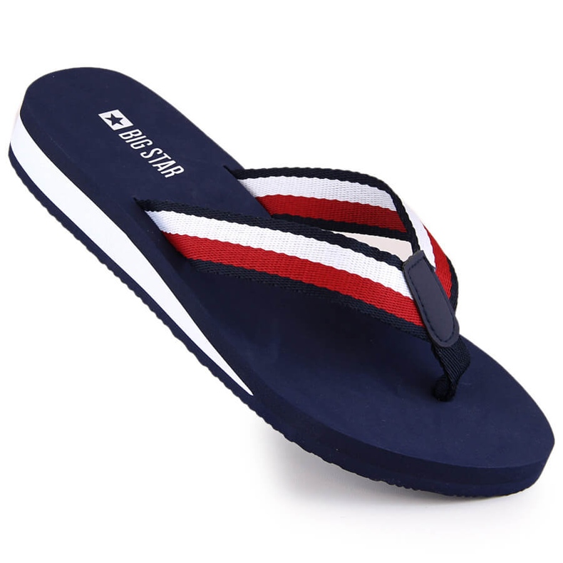 Chanclas cuña mujer azul marino Big Star LL274779
