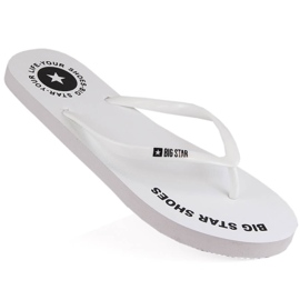 Chanclas planas blancas Big Star LL274795 blanco