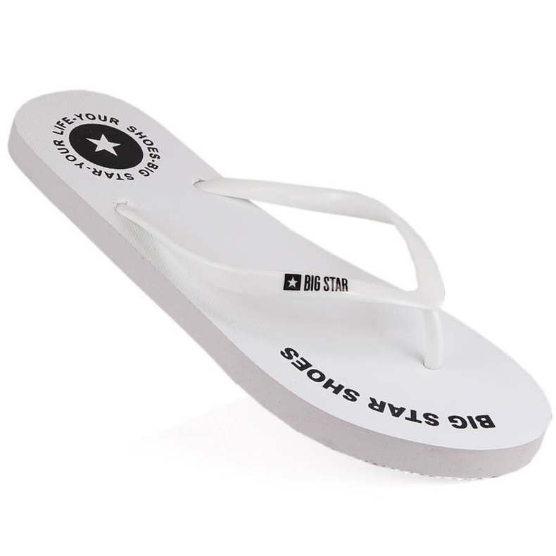 Chanclas planas blancas Big Star LL274795 blanco