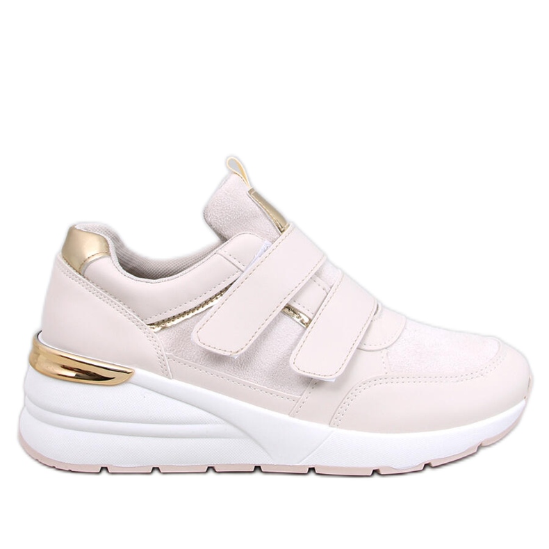 Moulton Deportivas cuña beige con velcro Moulton Deportivas cuña beige con velcro