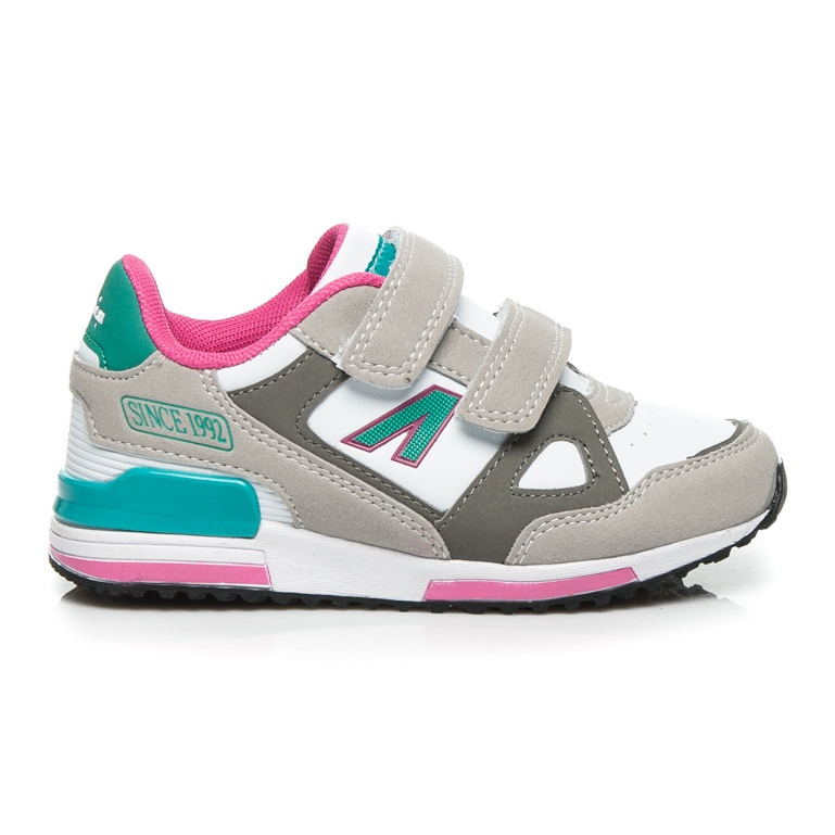 American Club Zapatillas deportivas con velcro. gris
